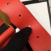 Gucci Width 3.5cm Crystal Dionysus Buckle Leather Belt Red 2017