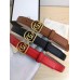 Gucci GG Semi-Circle Buckle Belt 25mm Width Red 2017