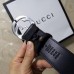 Gucci 3.8cm Wide grained Leather Belt With silver gg buckle