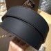 Gucci Leather belt with interlocking G black