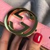 Gucci Signature belt with G buckle 370543 pink