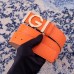 Gucci Width 3.8cm Leather Signature GG Belt with Single G Buckle Orange 2019