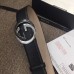 Gucci Width 4cm Leather Belt with Black/Silver Interlocking G Buckle