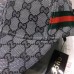 Gucci Grey Original GG Canvas Baseball Hat With Web Gucci Grey Original GG Canvas Baseball Hat With Web