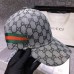 Gucci Grey Original GG Canvas Baseball Hat With Web Gucci Grey Original GG Canvas Baseball Hat With Web