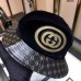 Gucci Dapper Dan GG Black Leather Hat Gucci Dapper Dan GG Black Leather Hat