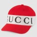 Gucci Red Baseball Hat With Gucci Headband Gucci Red Baseball Hat With Gucci Headband
