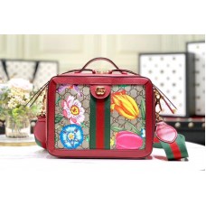 Gucci 550622 Ophidia GG Flora small shoulder bag Beige/ebony GG Supreme canvas with Flora print Gucci 550622 Ophidia GG Flora small shoulder bag Beige/ebony GG Supreme canvas with Flora print