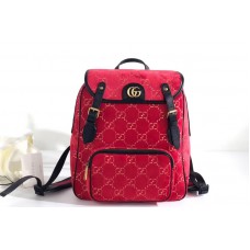 Gucci 574942 Small GG velvet backpack Red and beige GG velvet Gucci 574942 Small GG velvet backpack Red and beige GG velvet
