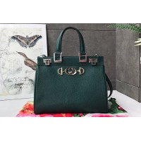 Gucci 569712 Zumi grainy leather small top handle bag in Green grainy leather Gucci 569712 Zumi grainy leather small top handle bag in Green grainy leather