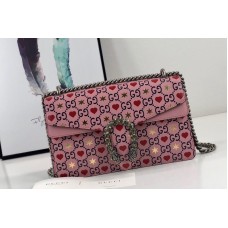 Gucci 400249 Dionysus small shoulder bag in Blue/Red/Pink Leather Gucci 400249 Dionysus small shoulder bag in Blue/Red/Pink Leather