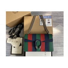 Gucci 400249 Dionysus leather shoulder bag in Green/Blue/Red Leather Gucci 400249 Dionysus leather shoulder bag in Green/Blue/Red Leather
