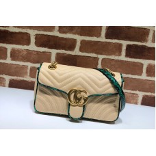 Gucci 443497 GG Marmont small shoulder bag in Green Python Gucci 443497 GG Marmont small shoulder bag in Green Python
