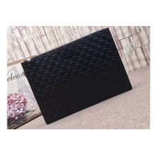 Gucci 429004 Signature leather messenger Bags Black