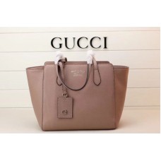 Gucci 354408 Swing Leather Tote Bags Pink