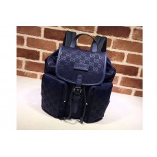 Gucci 406361 GG Guccissima Blue Canvas Backpack Gucci 406361 GG Guccissima Blue Canvas Backpack