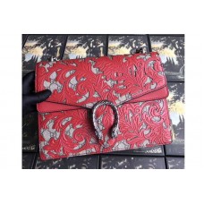 Gucci 400235 Dionysus Arabesque Shoulder Bag Red