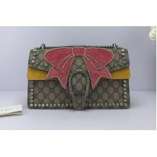 Gucci 400249 Dionysus GG Supreme Canvas Shoulder Bag Pink Gucci 400249 Dionysus GG Supreme Canvas Shoulder Bag Pink