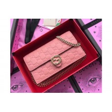 Gucci 409340 Icon Gucci Signature Chain Wallet Pink Gucci 409340 Icon Gucci Signature Chain Wallet Pink