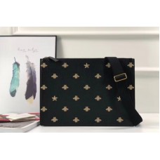 Gucci 450976 Bee Star leather messenger Black Gucci 450976 Bee Star leather messenger Black