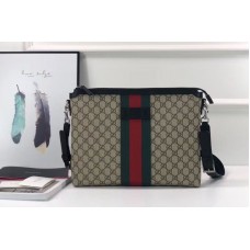 Gucci 523335 GG Supreme medium messenger bag Brown