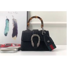 Gucci 523367 Dionysus mini top handle bags Black Gucci 523367 Dionysus mini top handle bags Black
