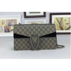 Gucci 400249 Dionysus GG Supreme Shoulder Bags Black Gucci 400249 Dionysus GG Supreme Shoulder Bags Black