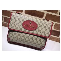 Gucci 495654 GG Supreme Canvas Messenger Bags Red Gucci 495654 GG Supreme Canvas Messenger Bags Red
