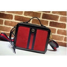 Gucci 550622 Ophidia Suede Small Shoulder Bags Red Gucci 550622 Ophidia Suede Small Shoulder Bags Red