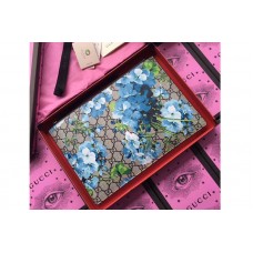 Gucci 411416 GG Blooms pouch Beige/Blue Gucci 411416 GG Blooms pouch Beige/Blue