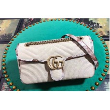 Gucci 443497 GG Marmont raffia small shoulder bags beige raffia Gucci 443497 GG Marmont raffia small shoulder bags beige raffia