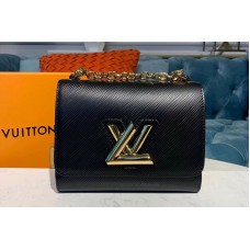 Louis Vuitton M55224 LV Twist PM chain bags Black Epi leather Louis Vuitton M55224 LV Twist PM chain bags Black Epi leather