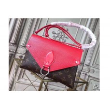 Louis Vuitton M44033 Saint Michel Epi and Monogram Canvas Bags Red Louis Vuitton M44033 Saint Michel Epi and Monogram Canvas Bags Red