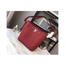 Louis Vuitton M54677 Soft Calfskin Lockme Bucket Bags Red Louis Vuitton M54677 Soft Calfskin Lockme Bucket Bags Red