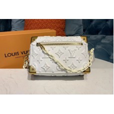 Louis Vuitton M44480 Mini Soft trunk Bags White Calf Leather Louis Vuitton M44480 Mini Soft trunk Bags White Calf Leather