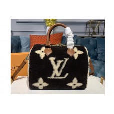 Louis Vuitton M55422 LV Speedy 25 Bags Brown Monogram Canvas With Woolen