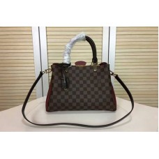 Louis Vuitton N41675 Brittany Damier Ebene Canvas Bags Bordeaux Louis Vuitton N41675 Brittany Damier Ebene Canvas Bags Bordeaux