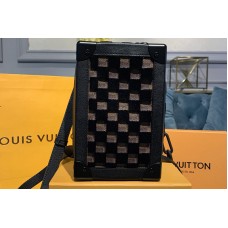 Louis Vuitton M45044 LV Vertical Soft Trunk bag Damier Ebene Canvas With Black Louis Vuitton M45044 LV Vertical Soft Trunk bag Damier Ebene Canvas With Black
