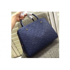 Louis Vuitton Montaigne MM Emp Bags M41048 Blue Louis Vuitton Montaigne MM Emp Bags M41048 Blue