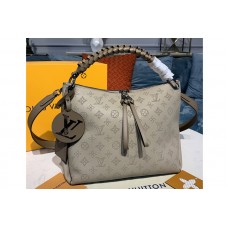 Louis Vuitton M56084 LV Beaubourg Hobo MM bag in Gray Mahina calf leather