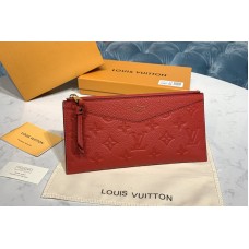 Louis Vuitton M68713 LV Pochette Melanie BB Bag in Red Monogram Empreinte leather Louis Vuitton M68713 LV Pochette Melanie BB Bag in Red Monogram Empreinte leather