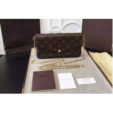 Louis Vuitton M61276 Monogram Canvas Felicie Chain Wallet Louis Vuitton M61276 Monogram Canvas Felicie Chain Wallet