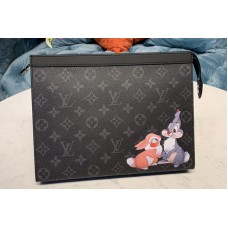 Louis Vuitton M61692 LV Pochette Voyage MM Bag Monogram Eclipse canvas Louis Vuitton M61692 LV Pochette Voyage MM Bag Monogram Eclipse canvas