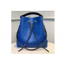 Louis Vuitton M55935 LV NeoNoe MM bucket bag In Blue Epi Leather Louis Vuitton M55935 LV NeoNoe MM bucket bag In Blue Epi Leather