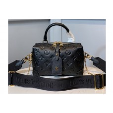 Louis Vuitton M56319 LV HandBag in Black Monogram Empreinte Leather Louis Vuitton M56319 LV HandBag in Black Monogram Empreinte Leather