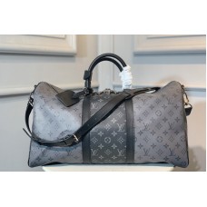 Louis Vuitton M45392 LV Keepall Bandoulière 50 Bag in Monogram Eclipse canvas Louis Vuitton M45392 LV Keepall Bandoulière 50 Bag in Monogram Eclipse canvas