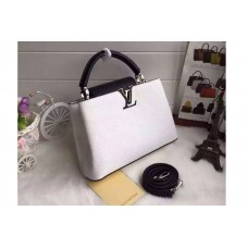 Louis Vuitton M94517 Cobalt Capucines BB Bags White Louis Vuitton M94517 Cobalt Capucines BB Bags White