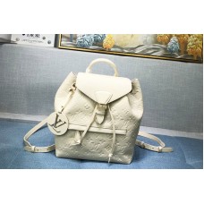Louis Vuitton M45397 LV Montsouris Backpack IN Cream Monogram Empreinte embossed leather Louis Vuitton M45397 LV Montsouris Backpack IN Cream Monogram Empreinte embossed leather