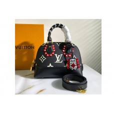 Louis Vuitton M44829 LV Neo Alma BB handbag in Black/Cream Monogram Empreinte Leather Louis Vuitton M44829 LV Neo Alma BB handbag in Black/Cream Monogram Empreinte Leather