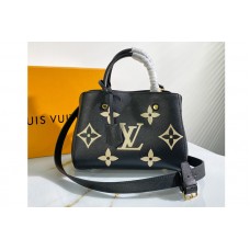 Louis Vuitton M45489 LV Exclusive Prelaunch – Montaigne BB Handbag in Black/Cream Monogram Empreinte Leather Louis Vuitton M45489 LV Exclusive Prelaunch – Montaigne BB Handbag in Black/Cream Monogram Empreinte Leather